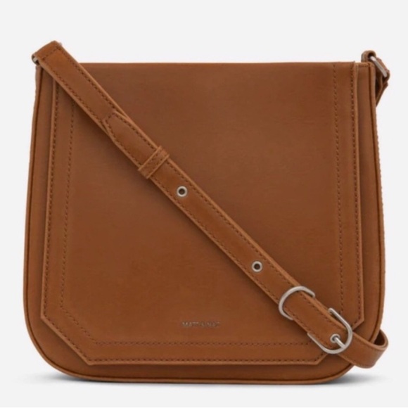 MATT & NAT Mara Vegan Hobo Bag In Nutmeg Brown Shoulder Crossbody Eco Friendly - Picture 1 of 13